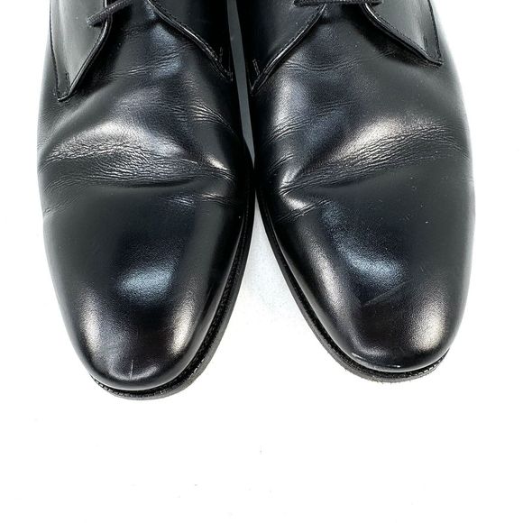 Jack Erwin Black Leather Oxfords Dress Shoes Made in Spain Men\'s 10.5D US main image 12